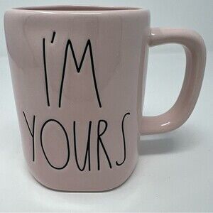 Rae Dunn "I'm Yours" mug NEW Valentines Day love pink coffeemug great gift